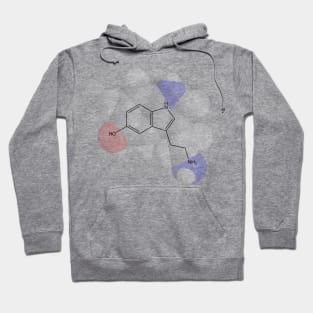 Serotonin Molecule Chemistry Hoodie